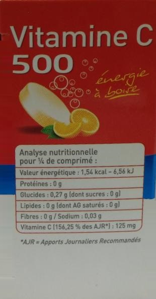 Vitarmonyl Vitamine C 500 Comprimés effervescents